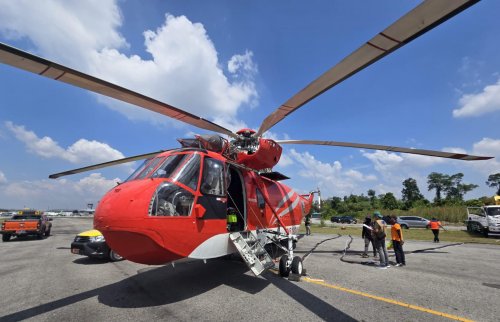 BNPB menambah satu lagi heli water bombing di Riau (foto/int)