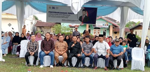 Wakil Ketua DPRD Pekanbaru Turun ke Jalan Kakap, sosialisasikan P4GN.(foto: mimi/halloriau.com)